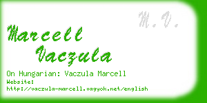 marcell vaczula business card